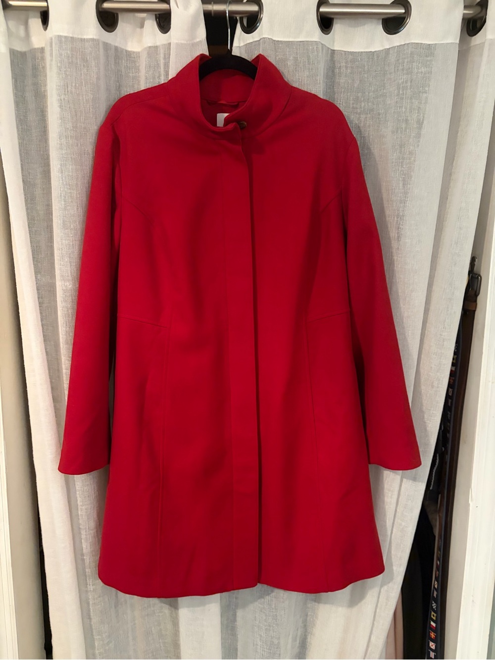 NWT J.Jill Women’s 2X Scarlet Red A-Line Coat Jacket $249 Retail